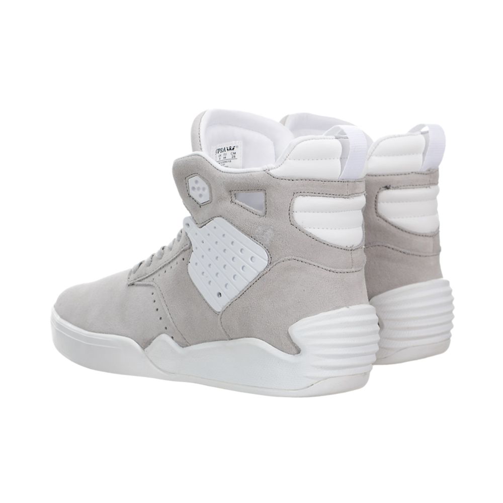 Baskets Montantes Supra SkyTop IV Grise Light Grey/Off White Homme | QHT-37646512